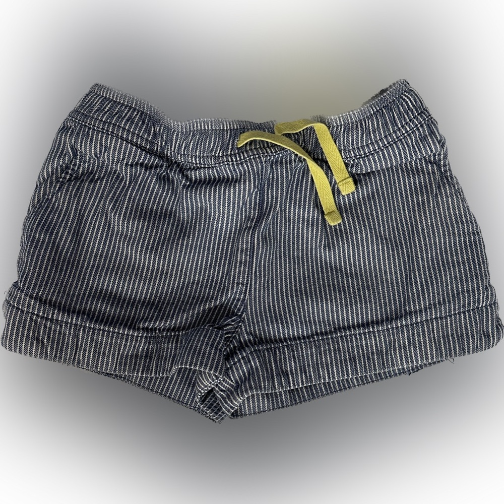 Mini Boden Cuffed Drawstring Girls Jean Shorts (6)